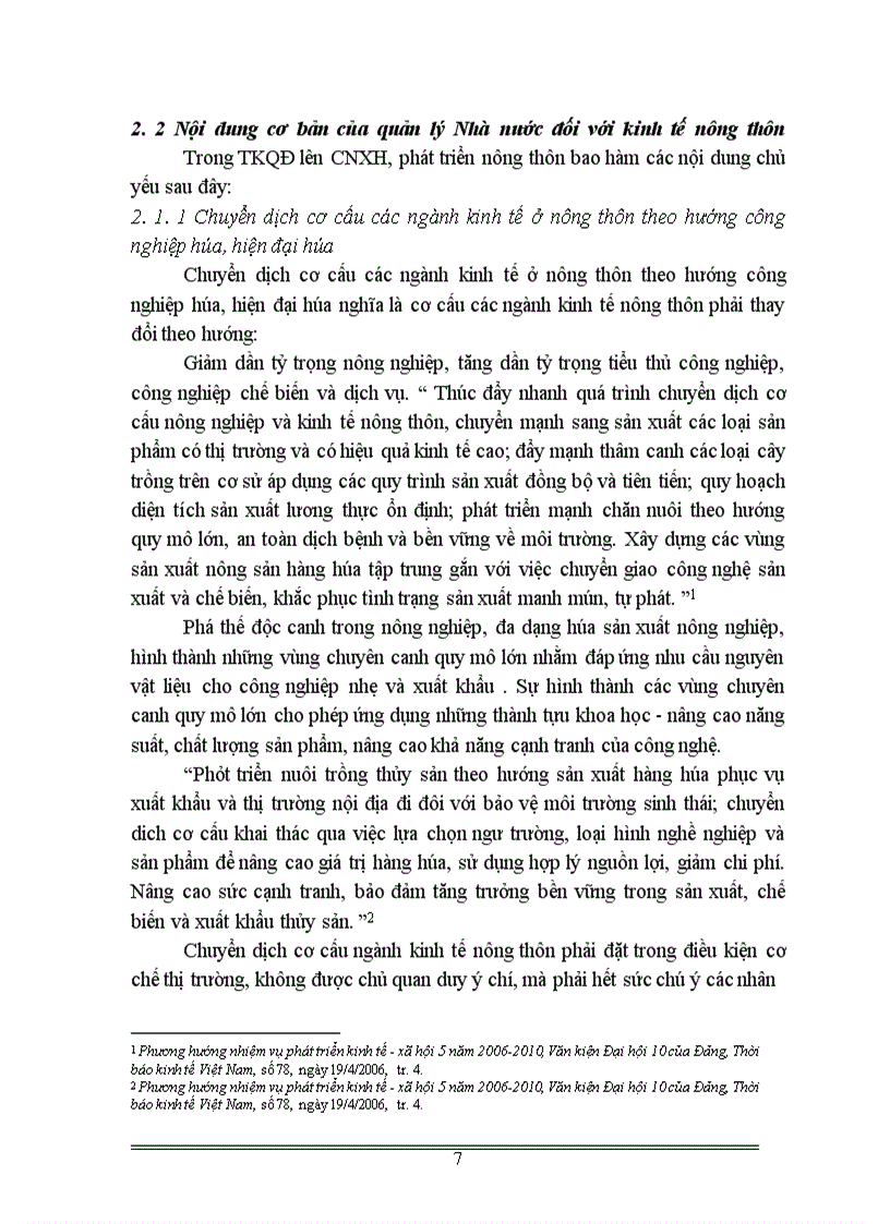 image for page Vai trò của Nhà nước đối với việc phát triển kinh tế nông thôn ở nước ta hiện nay 1