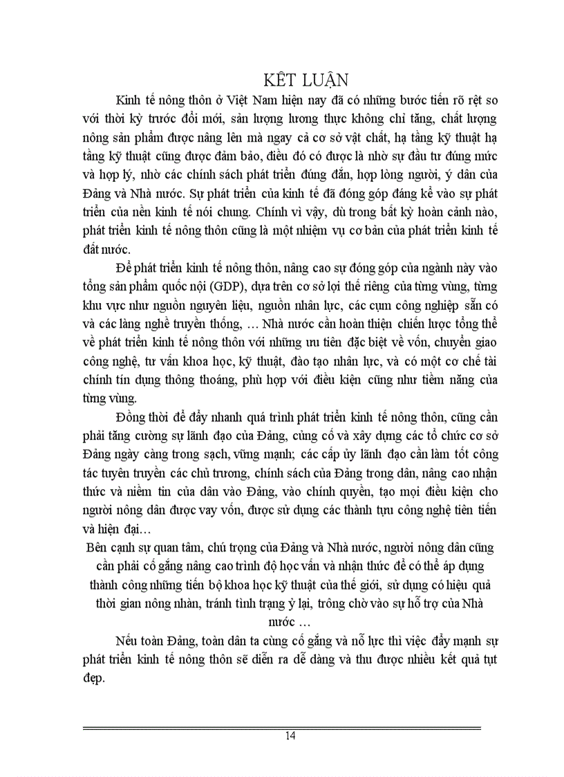 image for page Vai trò của Nhà nước đối với việc phát triển kinh tế nông thôn ở nước ta hiện nay 1