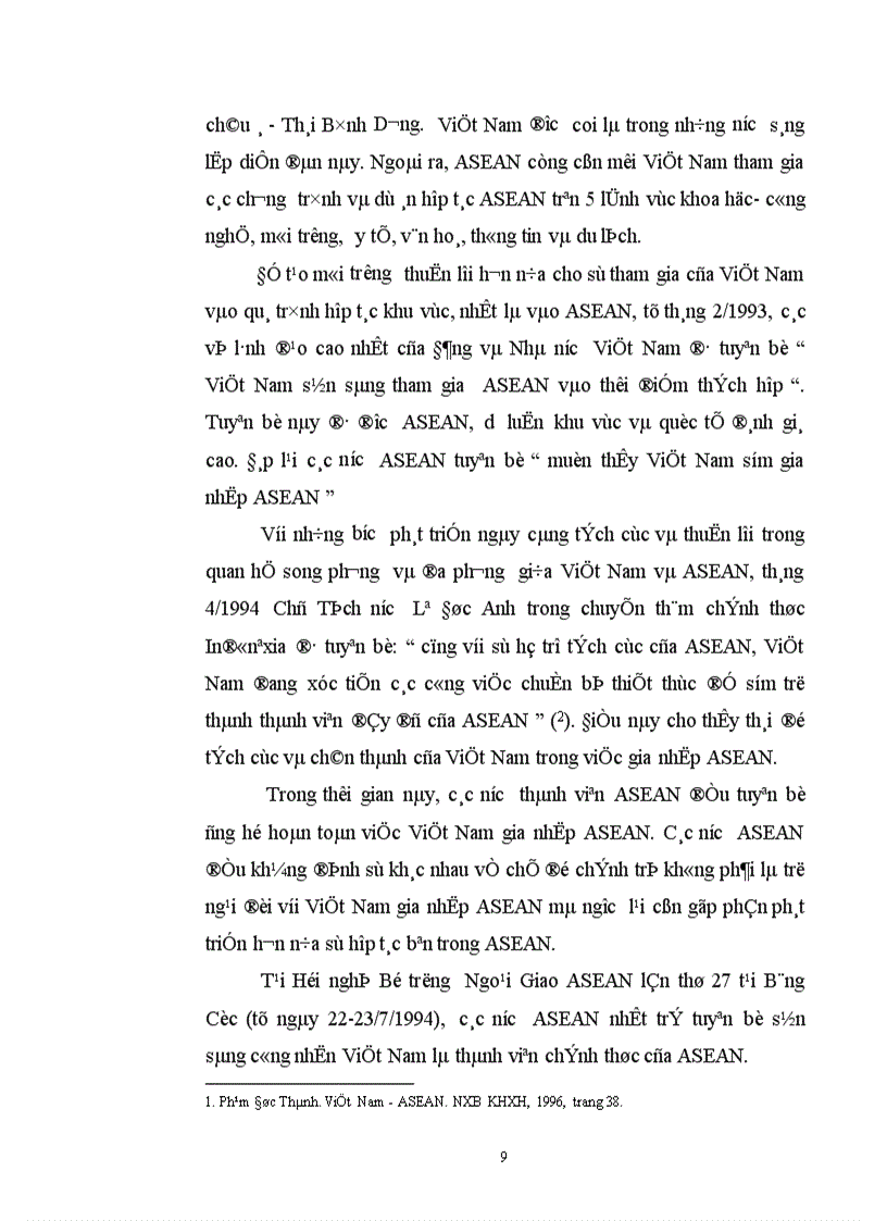 image for page Đánh giá triển vọng quan hệ kinh tế Việt Nam ASEAN