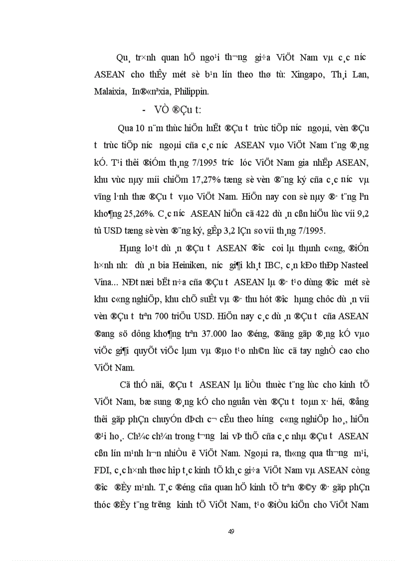 image for page Đánh giá triển vọng quan hệ kinh tế Việt Nam ASEAN