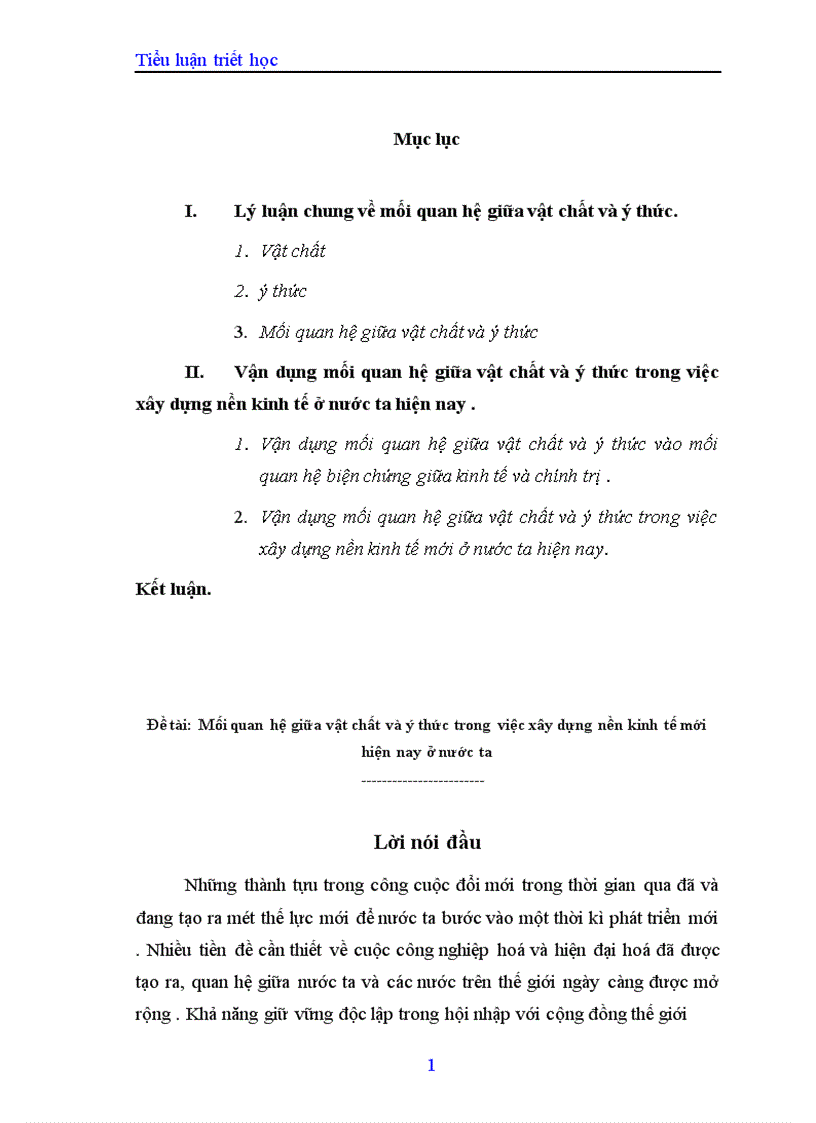 image for page Mối quan hệ biện chứng giữa vật chất và ý thức trong nền kinh tế nước ta hiện nay 1