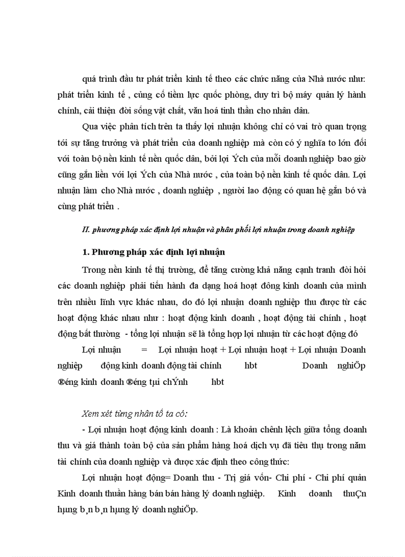 image for page Lợi nhuận và một số biện pháp chủ yếu tăng lợi nhuận tại công ty sản xuất xuất nhập khẩu Hà Nội 1