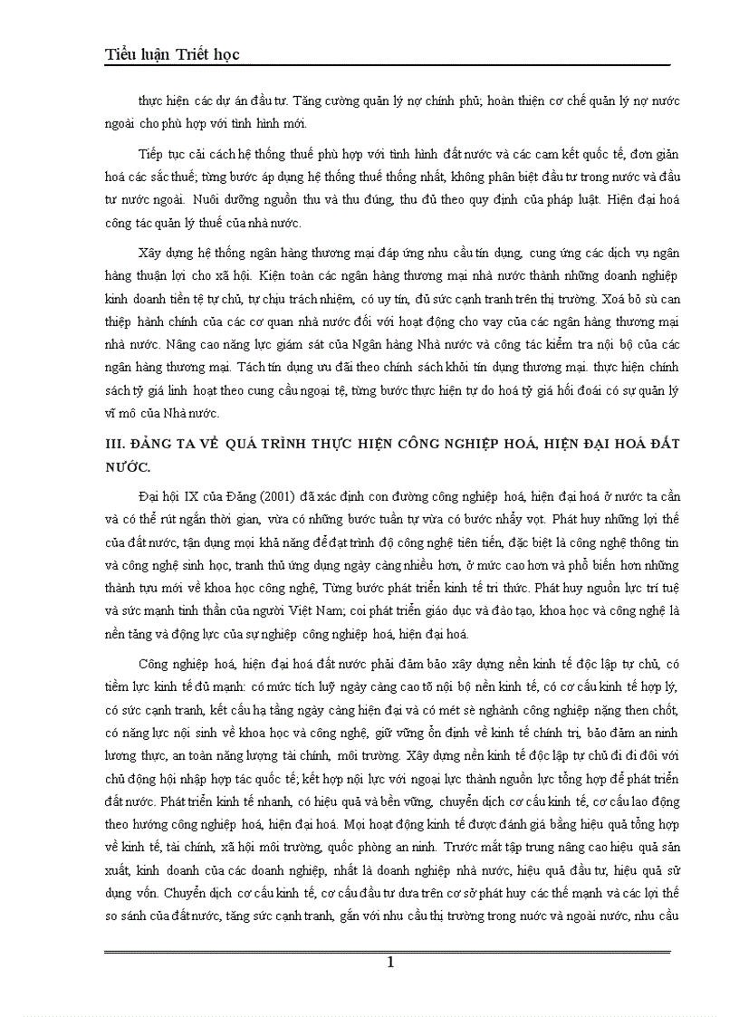 image for page Vai trò của ý thức trong đời sống xã hội và sự vận dụng của Đảng Cộng Sản Việt Nam trong quá trình đổi mới kinh tế hiện nay 1