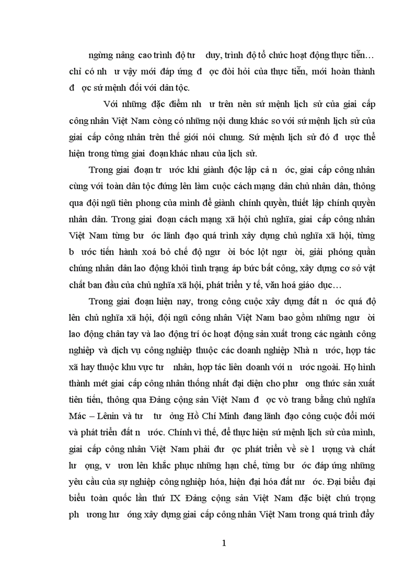 image for page Nội dung và điều kiện khách quan quy định sứ mệnh lịch sử của giai cấp công nhân 1