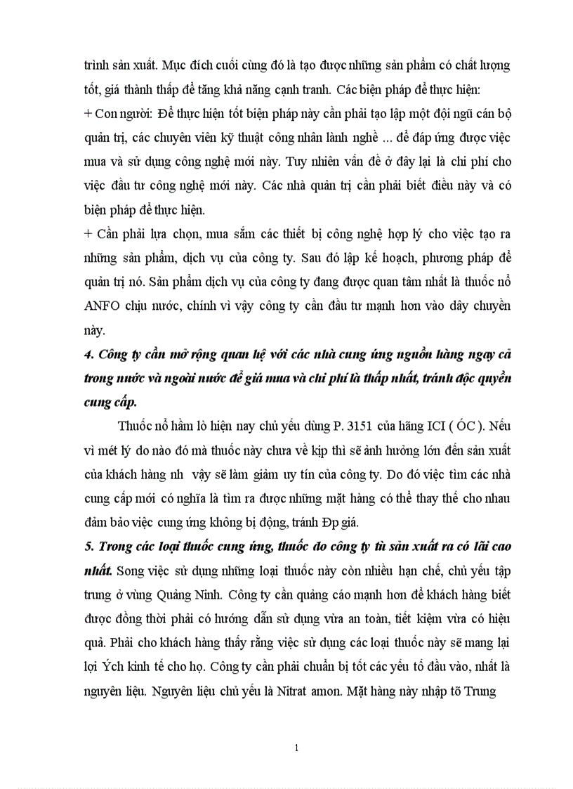 image for page Một số giải pháp để tạo vốn và nâng cao hiệu quả sử dụng vốn ở Công ty hoá chất mỏ