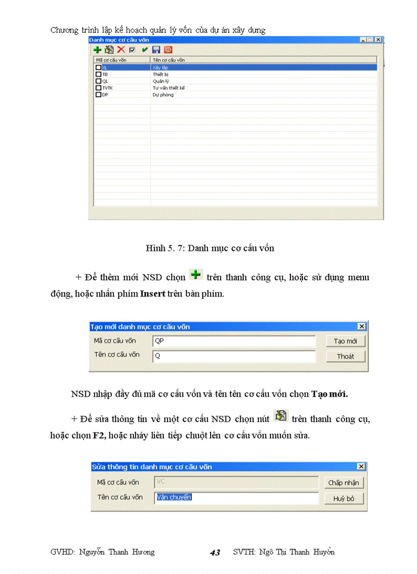 image for page Chương trình lập kế hoạch quản lý vốn của dự án xây dựng