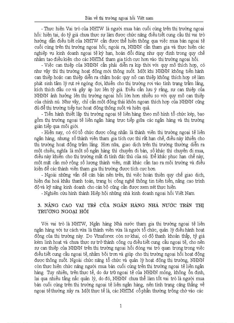 image for page Bàn về thị trường ngoại hối Việt nam 1