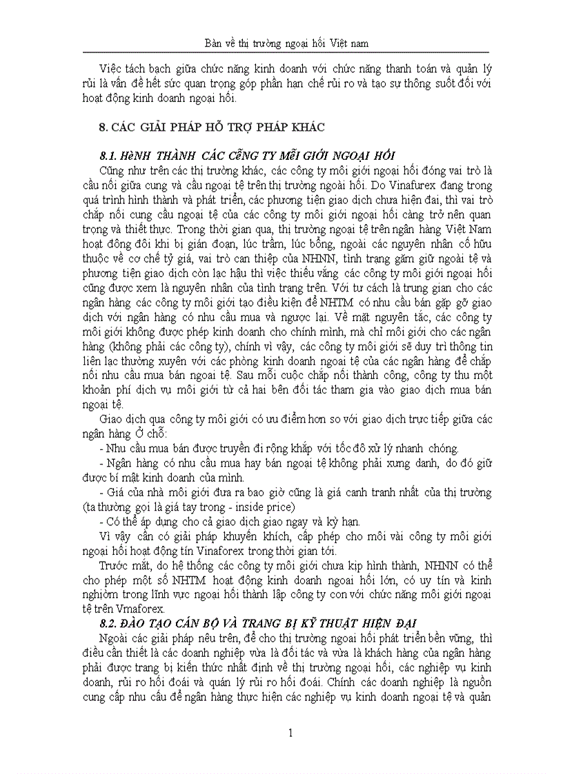 image for page Bàn về thị trường ngoại hối Việt nam 1