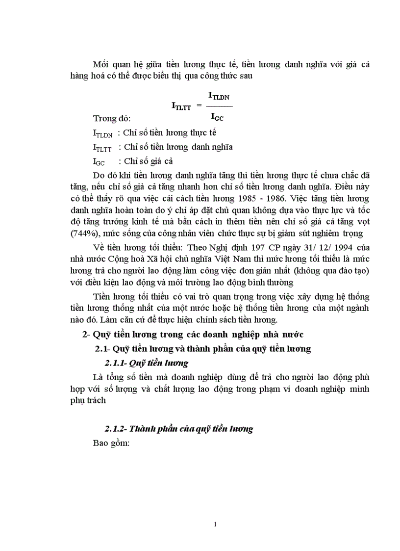 image for page Thực trạng công tác xây dựng và quản lý quỹ tiền lương ở các doanh nghiệp Nhà nước hiện nay
