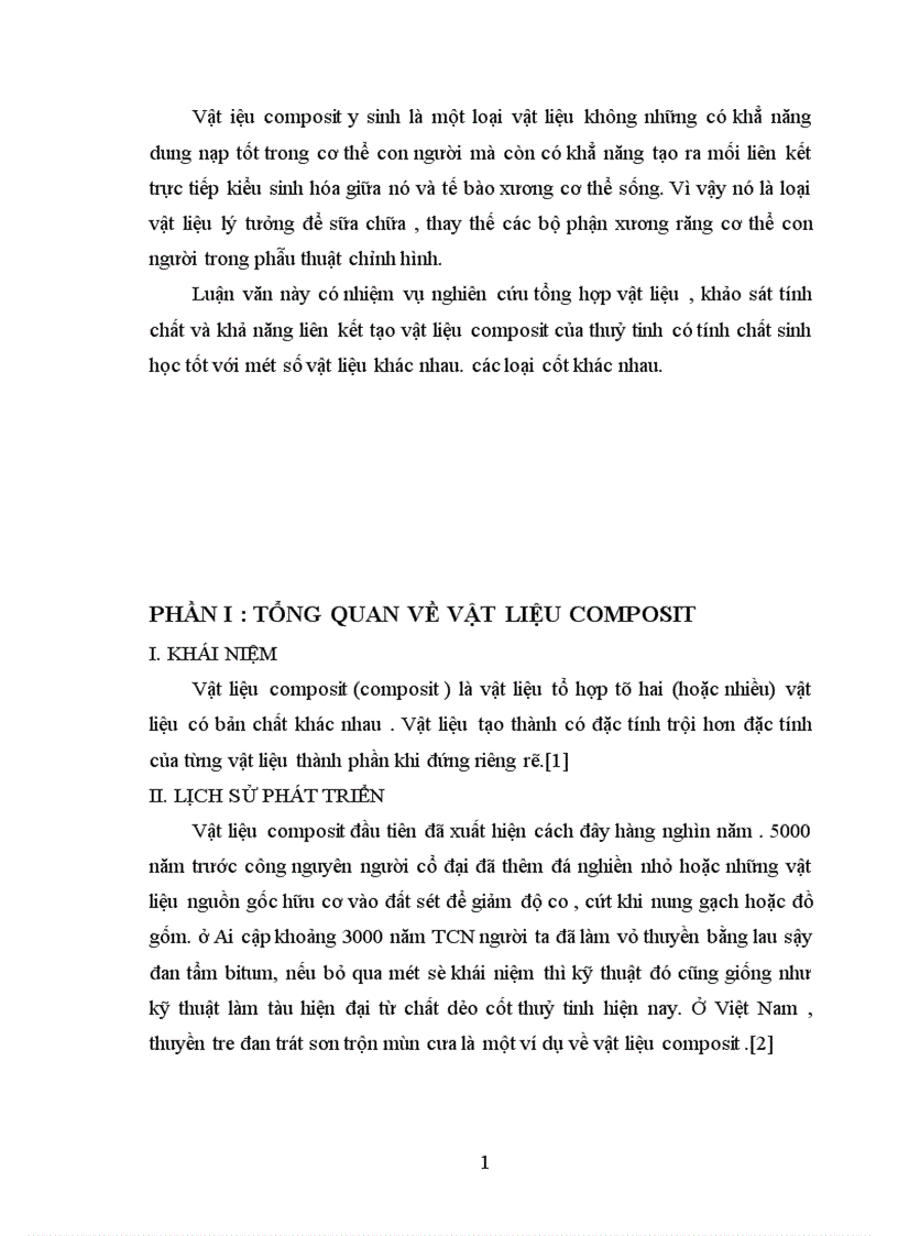 image for page Tổng quan về vật liệu composit