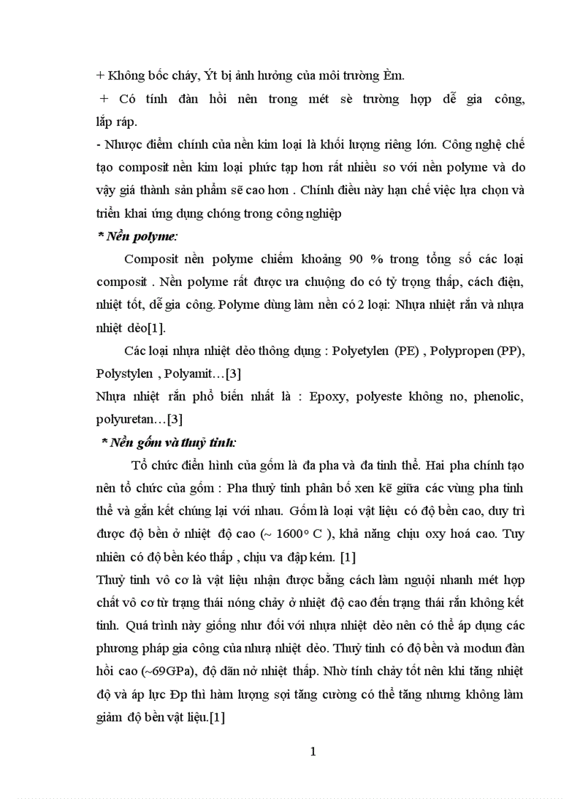 image for page Tổng quan về vật liệu composit