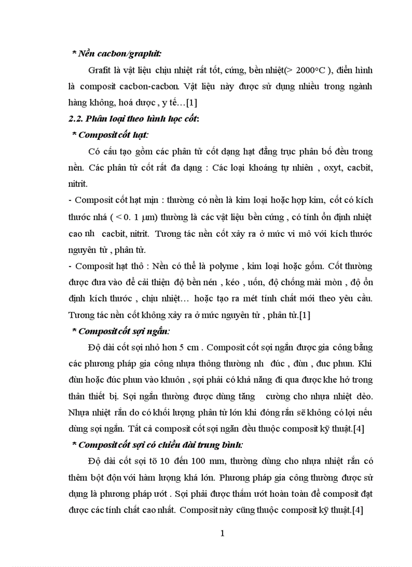 image for page Tổng quan về vật liệu composit