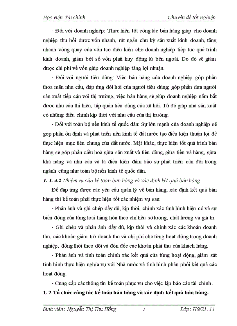 Tổ chức công tác kế toán doanh thu bán hàng và xác định kết quả bán hàng tại Công ty TNHH máy văn phòng Sing Việt 1
