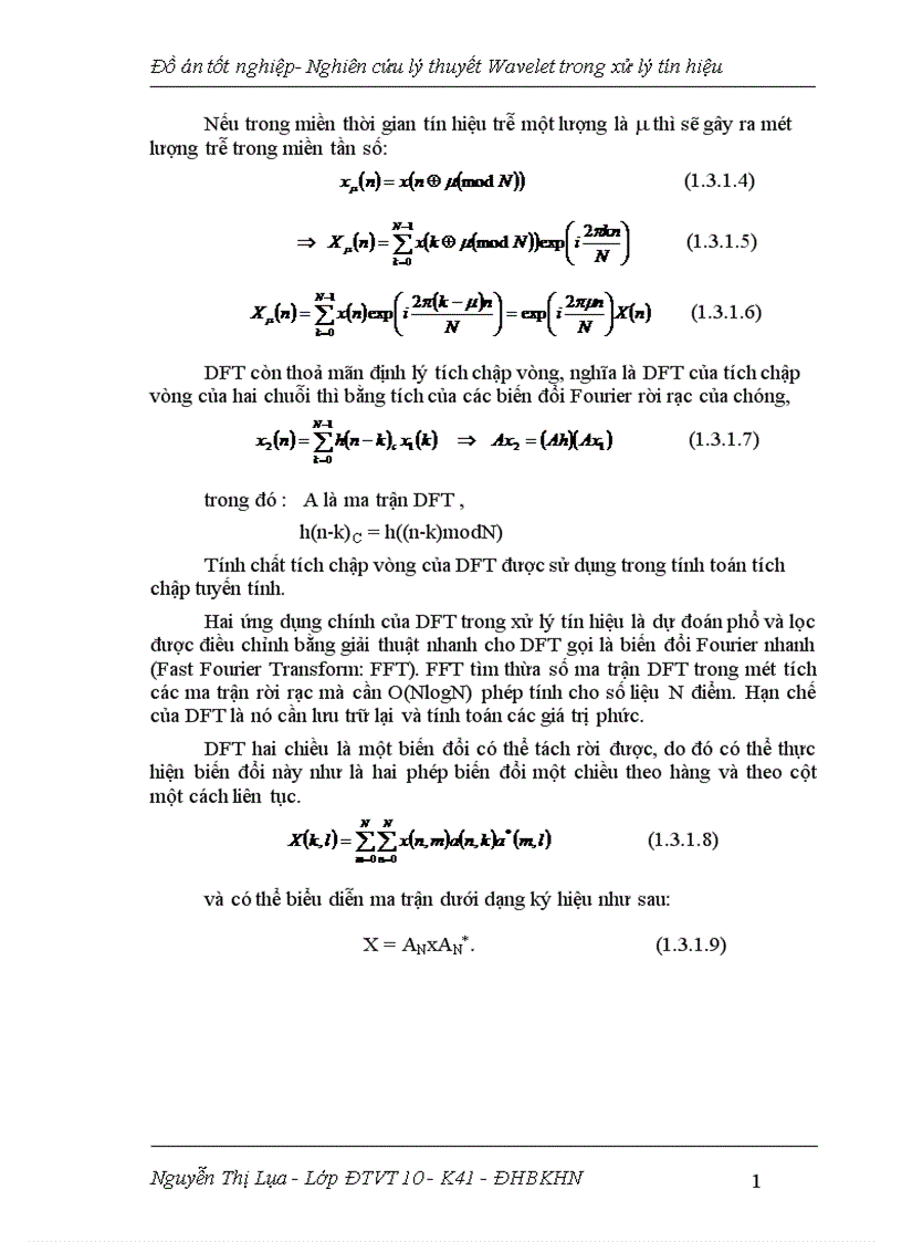 image for page Nghiên cứu lý thuyết wavelet trong xử lý tín hiệu