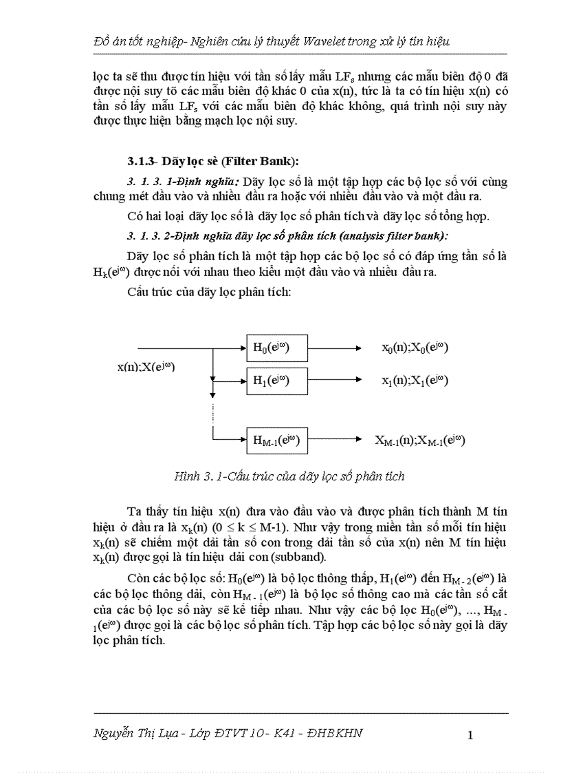 image for page Nghiên cứu lý thuyết wavelet trong xử lý tín hiệu