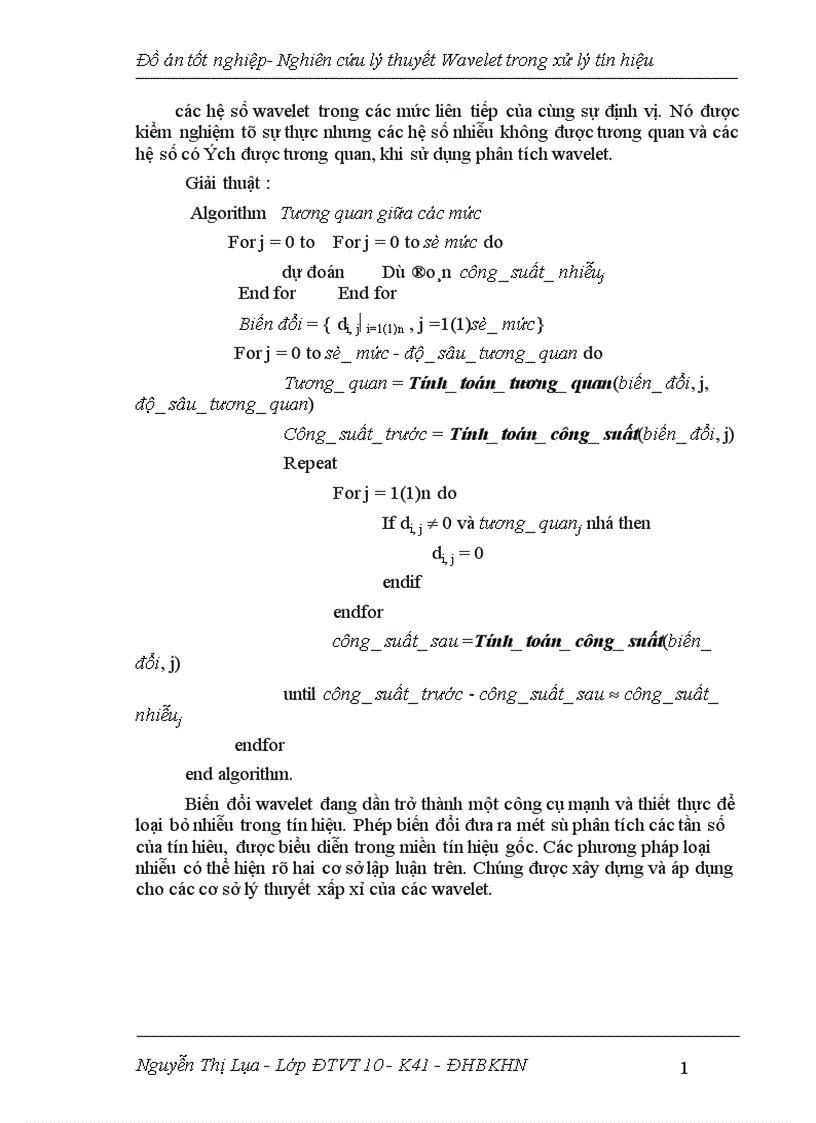 image for page Nghiên cứu lý thuyết wavelet trong xử lý tín hiệu