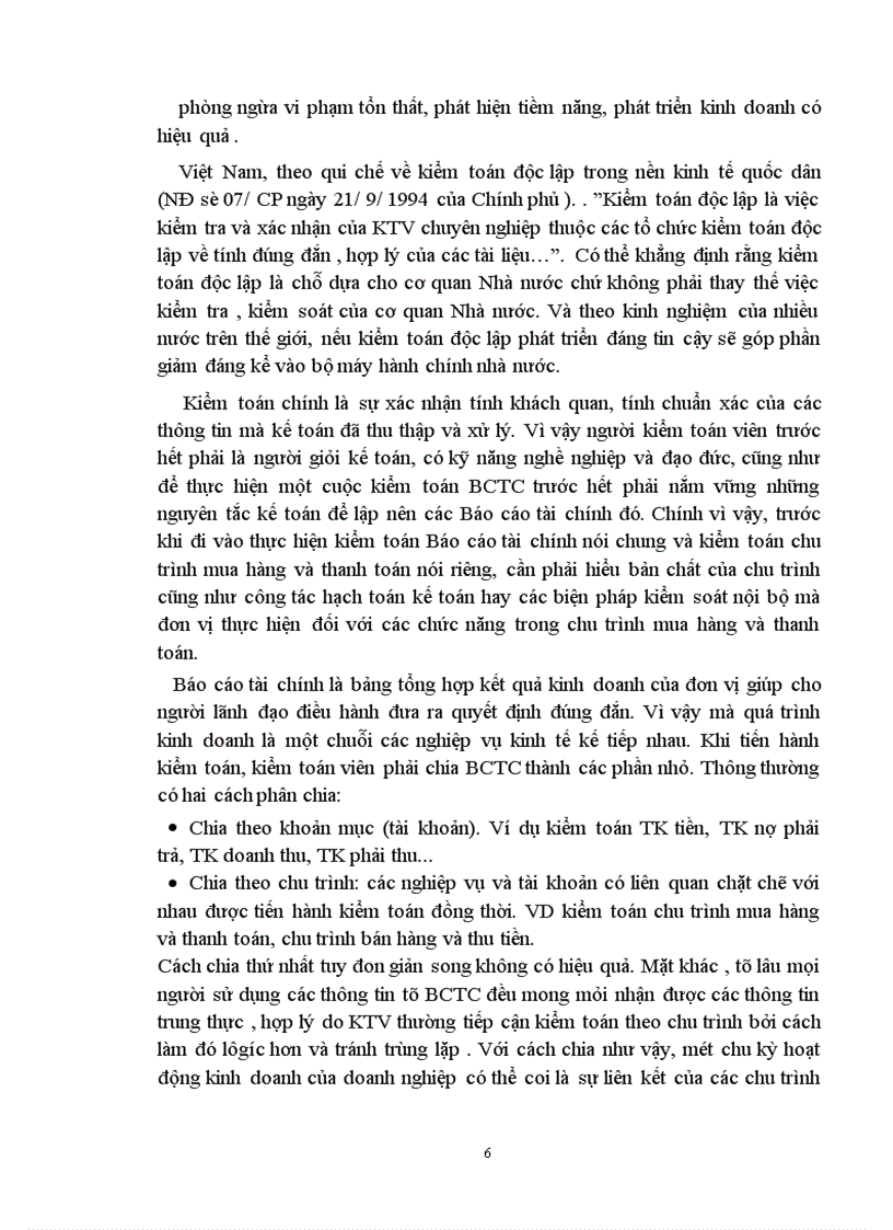 image for page Kiểm toán chu trình mua hàng và thanh toán trong quá trình kiểm toán Báo cáo tài chính tại Công ty kiểm toán Việt Nam 1