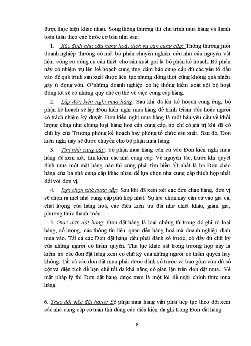 image for page Kiểm toán chu trình mua hàng và thanh toán trong quá trình kiểm toán Báo cáo tài chính tại Công ty kiểm toán Việt Nam 1