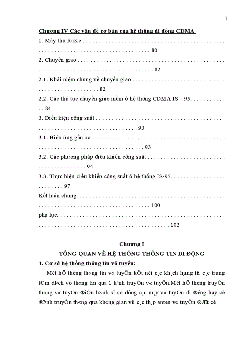 image for page Giao diện vô tuyến của hệ thống CDMA