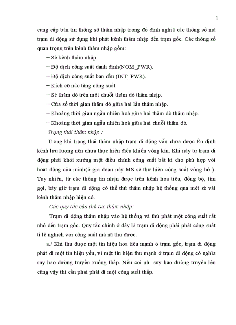 image for page Giao diện vô tuyến của hệ thống CDMA