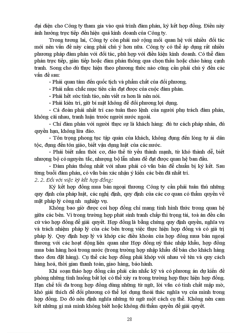 image for page Một số đề xuất nhằm nâng cao nghiệp vụ đàm phán ký kết và thực hiện hợp đồng của công ty Technoimport