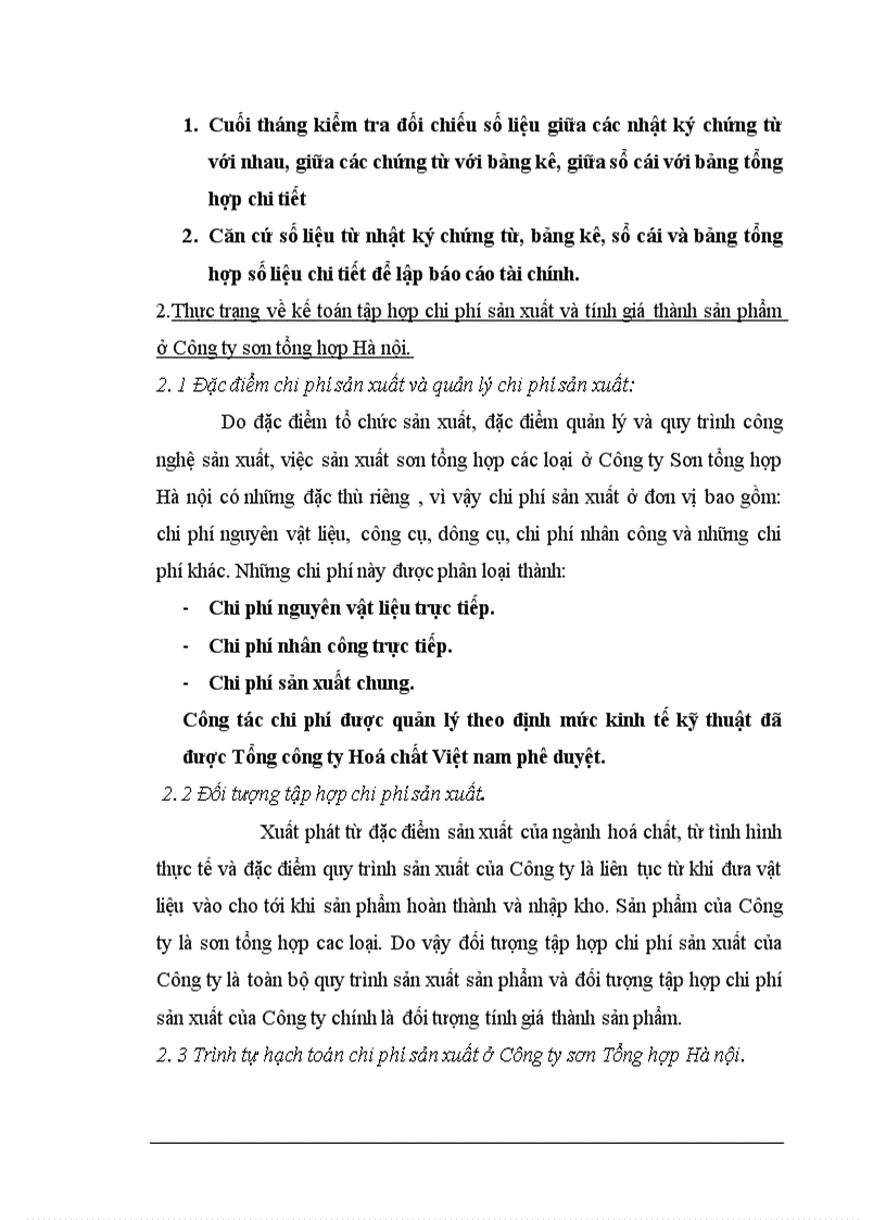 image for page Tổ chức kế toán tập hợp chi phí sản xuất và tính giá thành sản phẩm ở Công ty Sơn Tổng hợp Hà nội 1