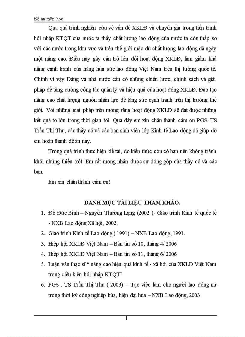 image for page XKLĐ giải pháp tạo việc làm cho người lao động trong tiến trình hội nhập KTQT