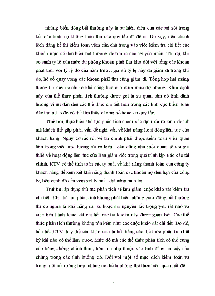 image for page Thủ tục phân tích trong giai đoạn lập kế hoạch kiểm toán 1
