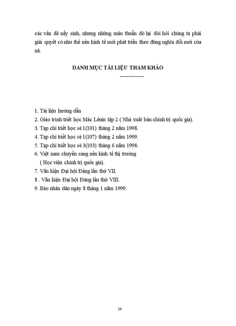 image for page Mâu thuẫn biện chứng và biểu hiện của nó trong quá trình xây dựng nền kinh tế thị trường ở Việt Nam 1