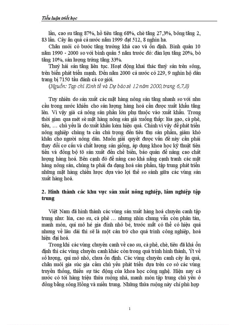 Một số giải pháp về công nghiệp hoá hiện đại hoá nông nghiệp nông thôn 1