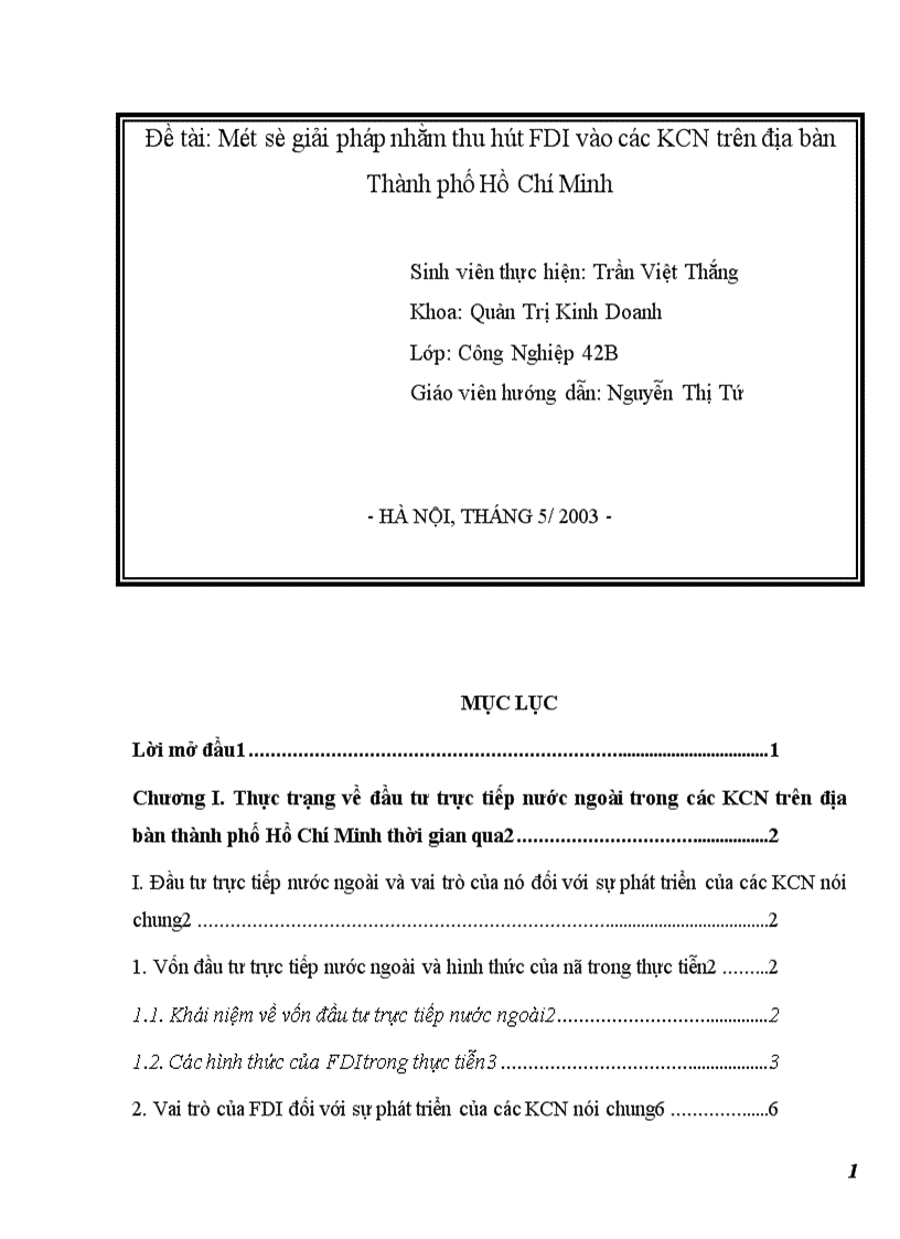image for page Một số giải pháp nhằm thu hút FDI vào các KCN trên địa bàn Thành phố Hồ Chí Minh 1