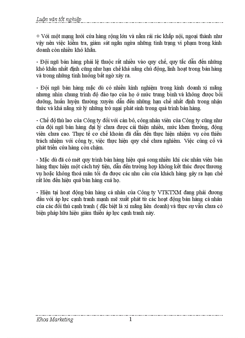 image for page Đẩy mạnh bán hàng cá nhân trong hoạt động tiêu thụ ở Công ty VTKTXM