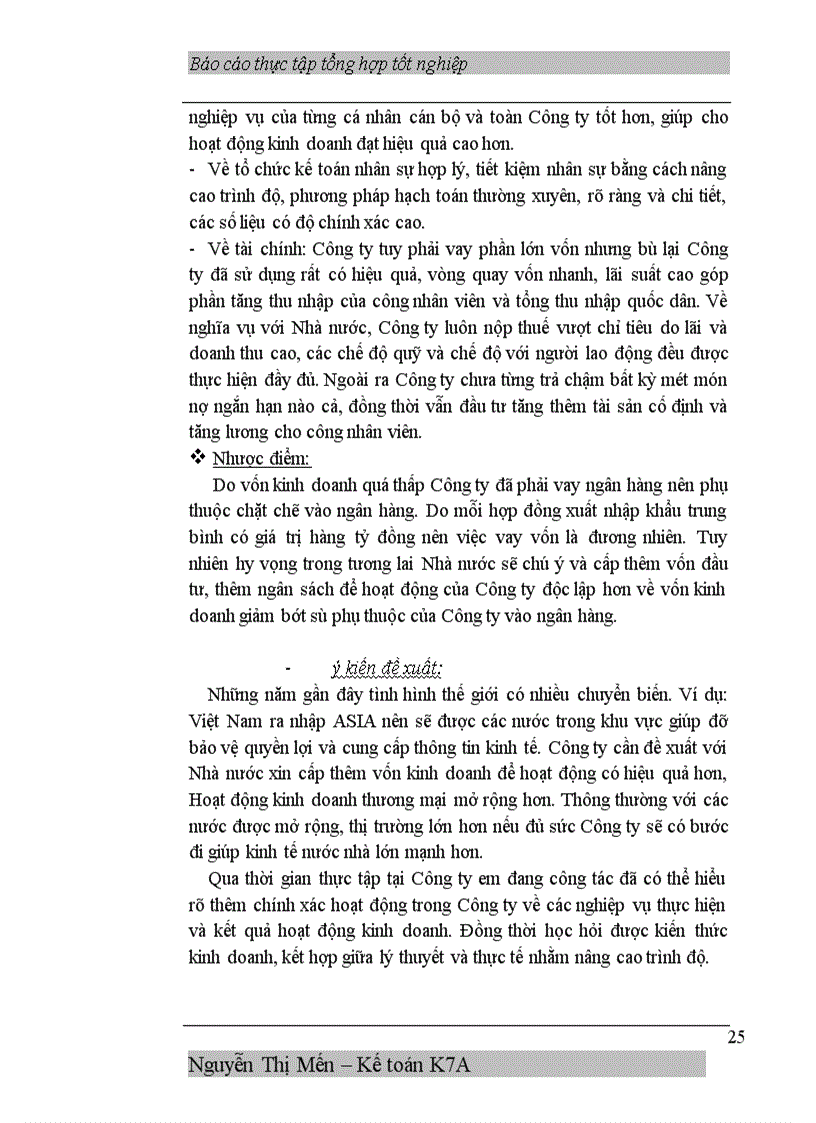 image for page Báo cáo thực tập tại Công ty xuất nhập khẩu và đầu tư IMEXIN