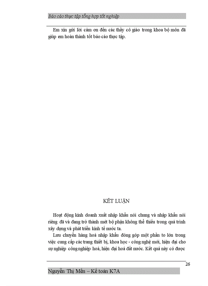 image for page Báo cáo thực tập tại Công ty xuất nhập khẩu và đầu tư IMEXIN