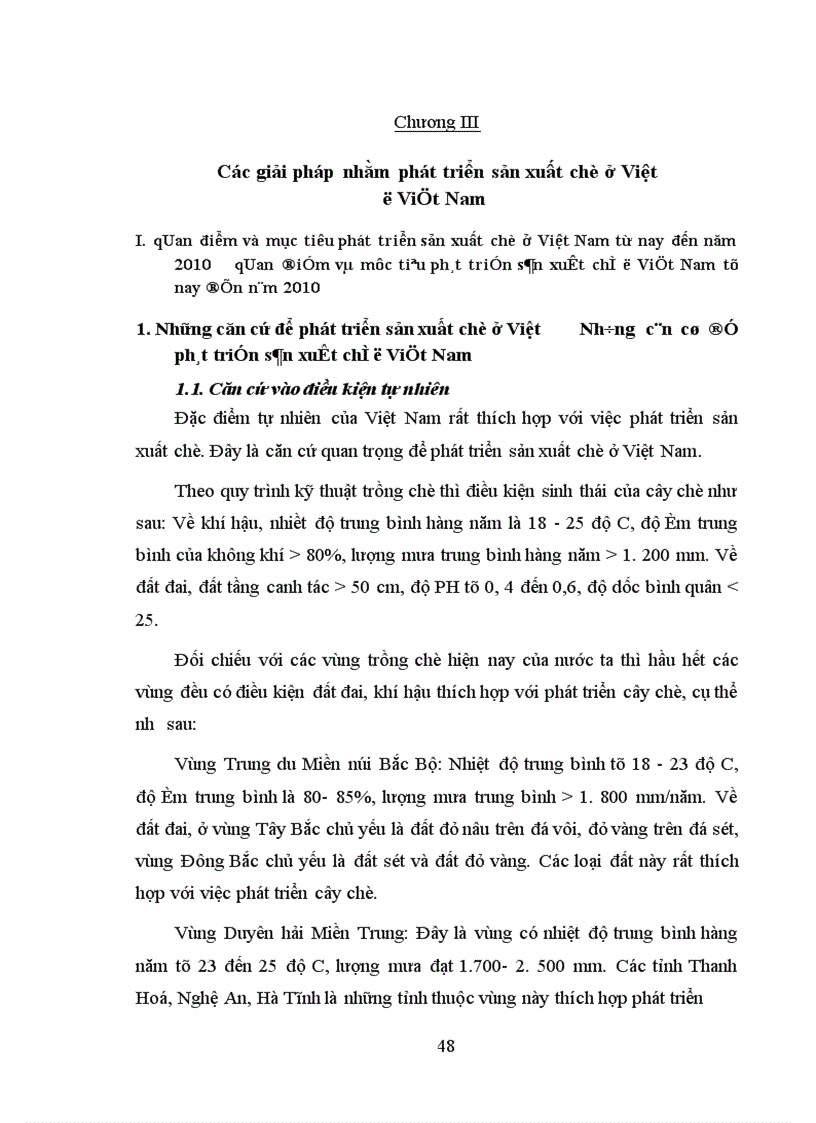 image for page Một số giải pháp nhằm phát triển sản xuất chè ở Việt Nam từ nay đến năm 2010