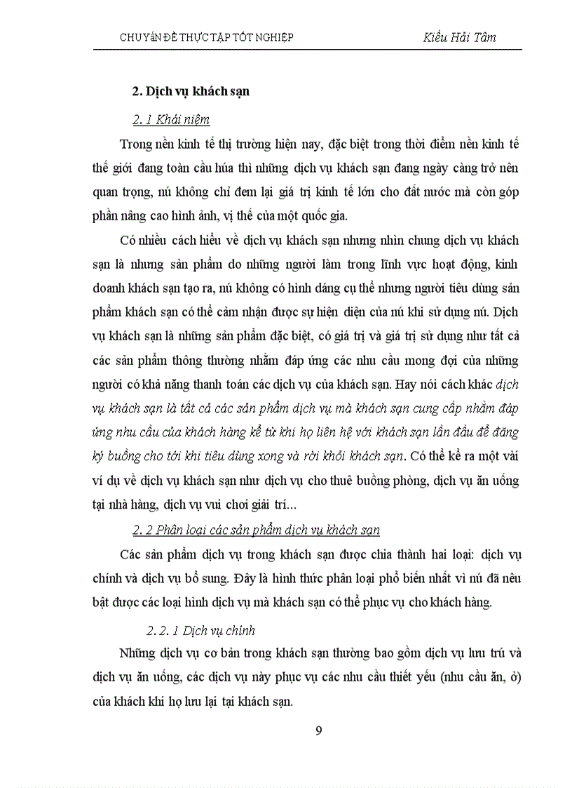 image for page Một số giải pháp về quản lý chất lượng dịch vụ tại khách sạn Thắng Lợi