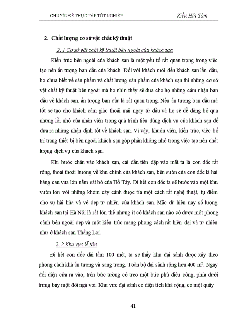 image for page Một số giải pháp về quản lý chất lượng dịch vụ tại khách sạn Thắng Lợi