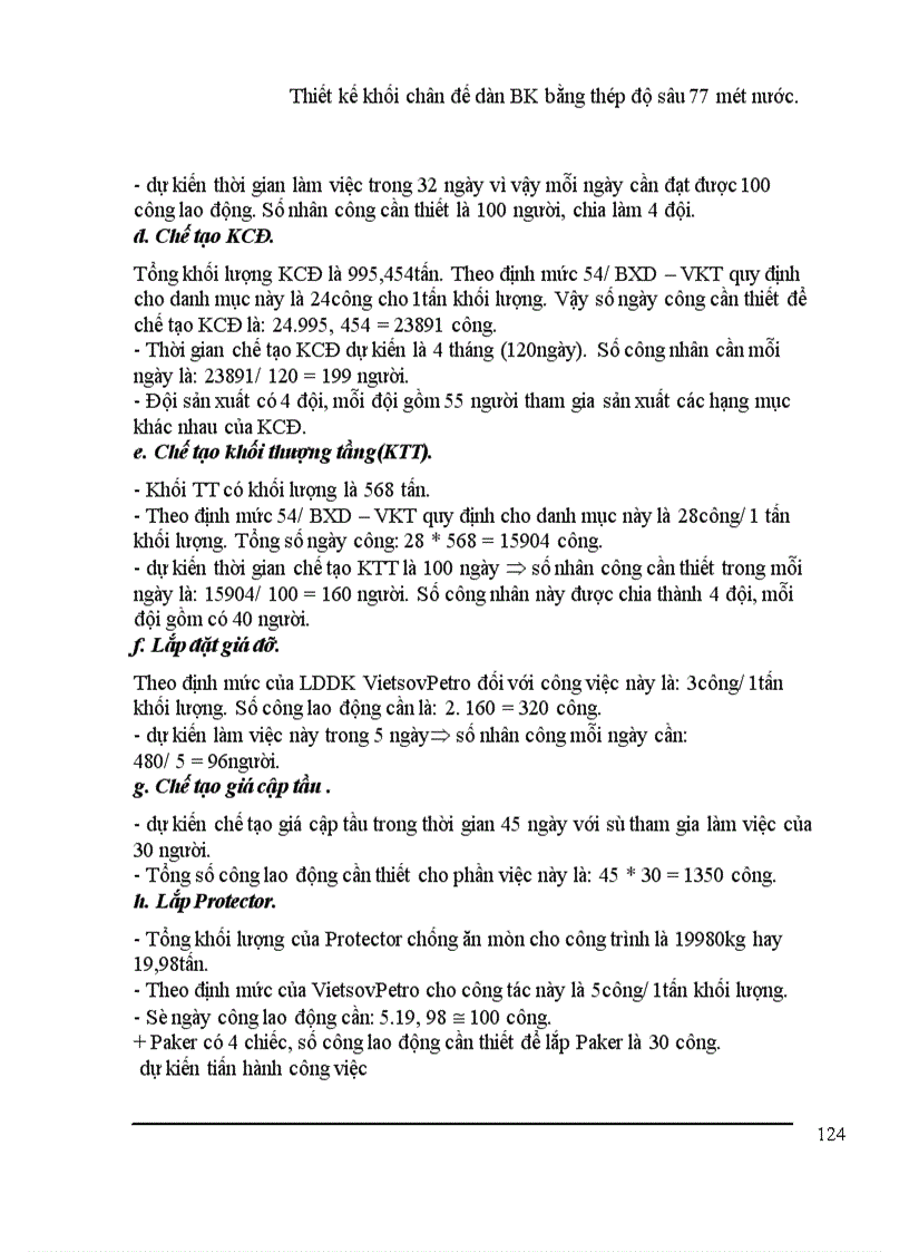 image for page Thiết kế khối chân đế dàn BK bằng thép độ sâu mét nước