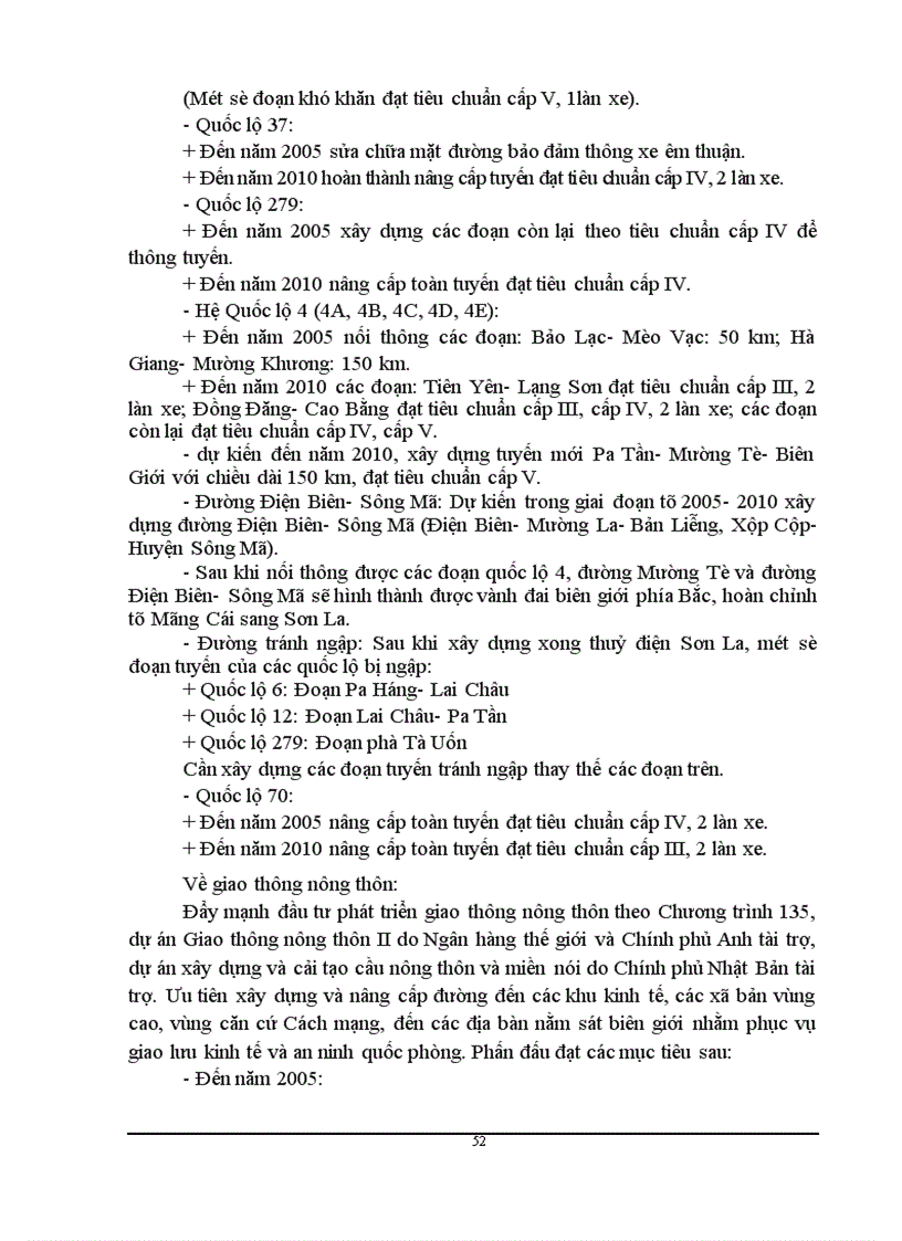 image for page Phương hướng và giải pháp nhằm tăng cường huy động vốn cho đầu tư phát triển mạng lưới giao thông đường bộ vùng miền núi phía Bắc giai đoạn 2001 2010 1