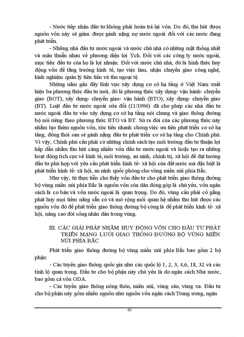 image for page Phương hướng và giải pháp nhằm tăng cường huy động vốn cho đầu tư phát triển mạng lưới giao thông đường bộ vùng miền núi phía Bắc giai đoạn 2001 2010 1
