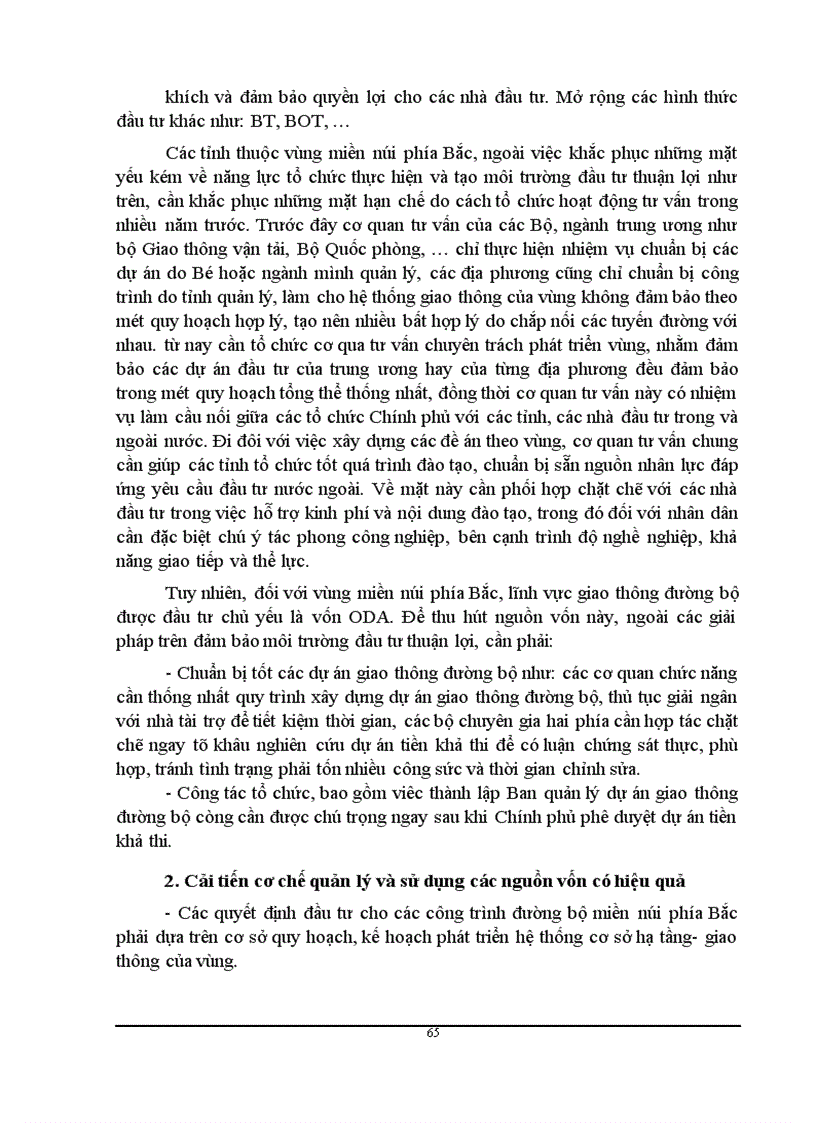 image for page Phương hướng và giải pháp nhằm tăng cường huy động vốn cho đầu tư phát triển mạng lưới giao thông đường bộ vùng miền núi phía Bắc giai đoạn 2001 2010 1