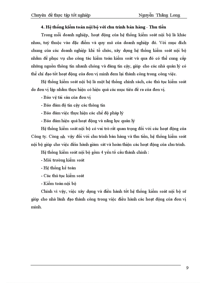 image for page Kiểm toán chu trình bán hàng thu tiền trong kiểm toán Báo cáo tài chính do AASC thực hiện 1