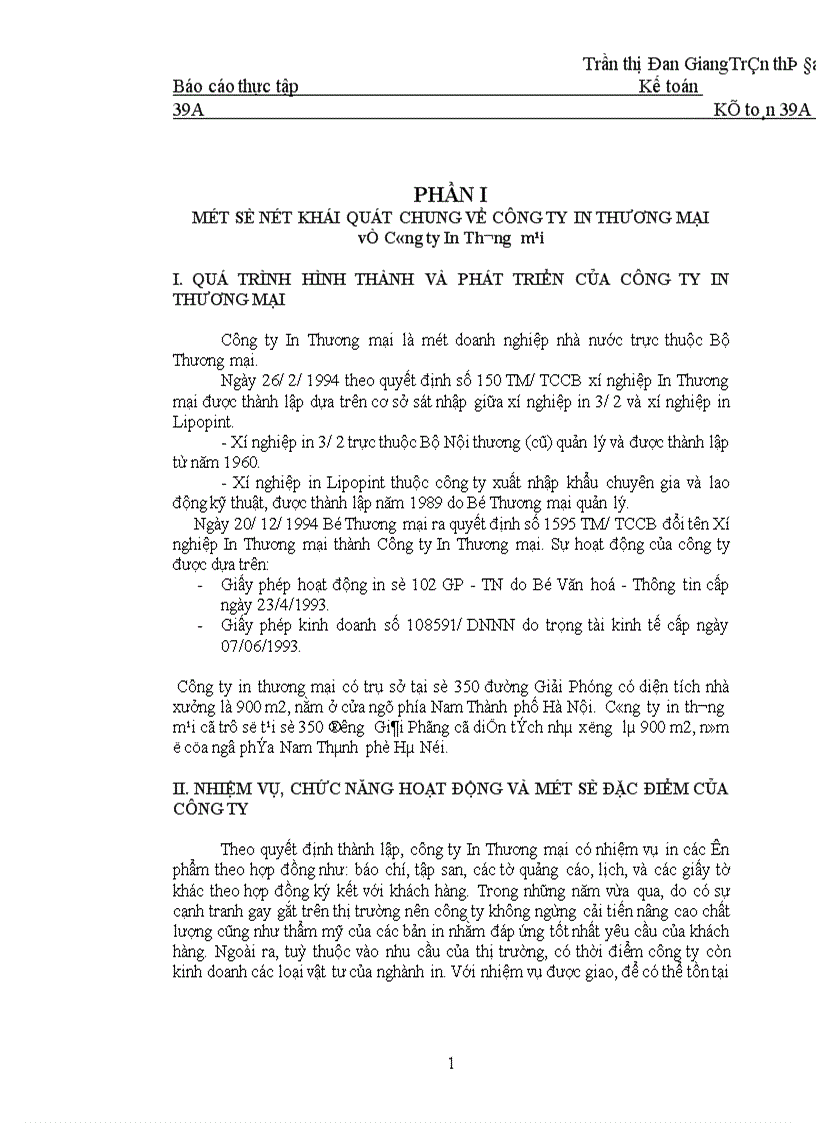 image for page Báo cáo đặc điểm tình hình hoạt động sản xuất kinh doanh của Công ty in Thương mại 1