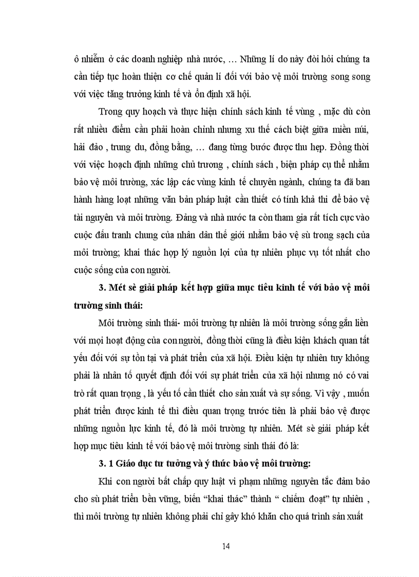 image for page Phép Biện chứng về mâu thuẫn và vận dụng phân tích mâu thuẫn giữa phát triển kinh tế với bảo vệ Môi trường sinh thái ở Việt Nam