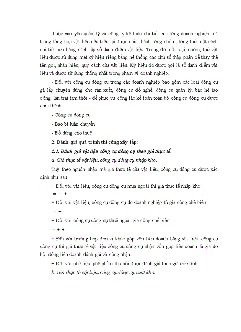 image for page Tổ chức công tác kế toán nguyên vật liệu công cụ dụng cụ ở Công ty cổ phần xây dựng Phương Nam 1