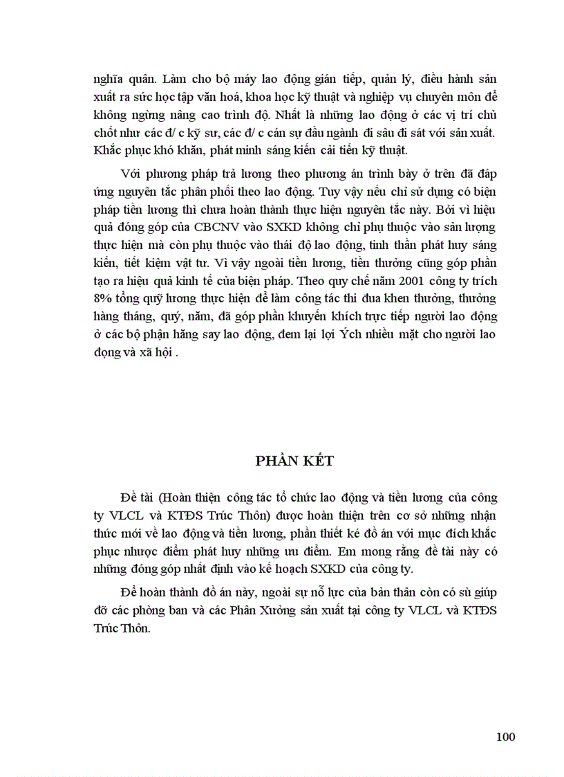 image for page Hoàn thiện công tác tổ chức lao động và tiền lương của Công ty Vật liệu chịu lửa và Khai thác đất sét Trúc Thôn