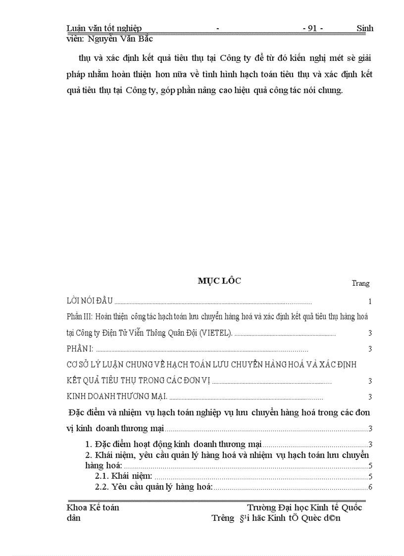 image for page Hoàn thiện công tác hạch toán lưu chuyển hàng hoá và xác định kết quả tiêu thụ hàng hoá tại Công ty Điện tử Viễn thông Quân đội 1