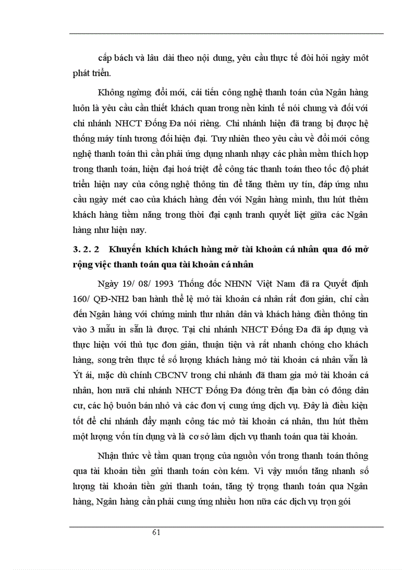 image for page Giải pháp mở rộng và hoàn thiện công tác thanh toán không dùng tiền mặt tại chi nhánh Ngân hàng Công thương Đống Đa 1