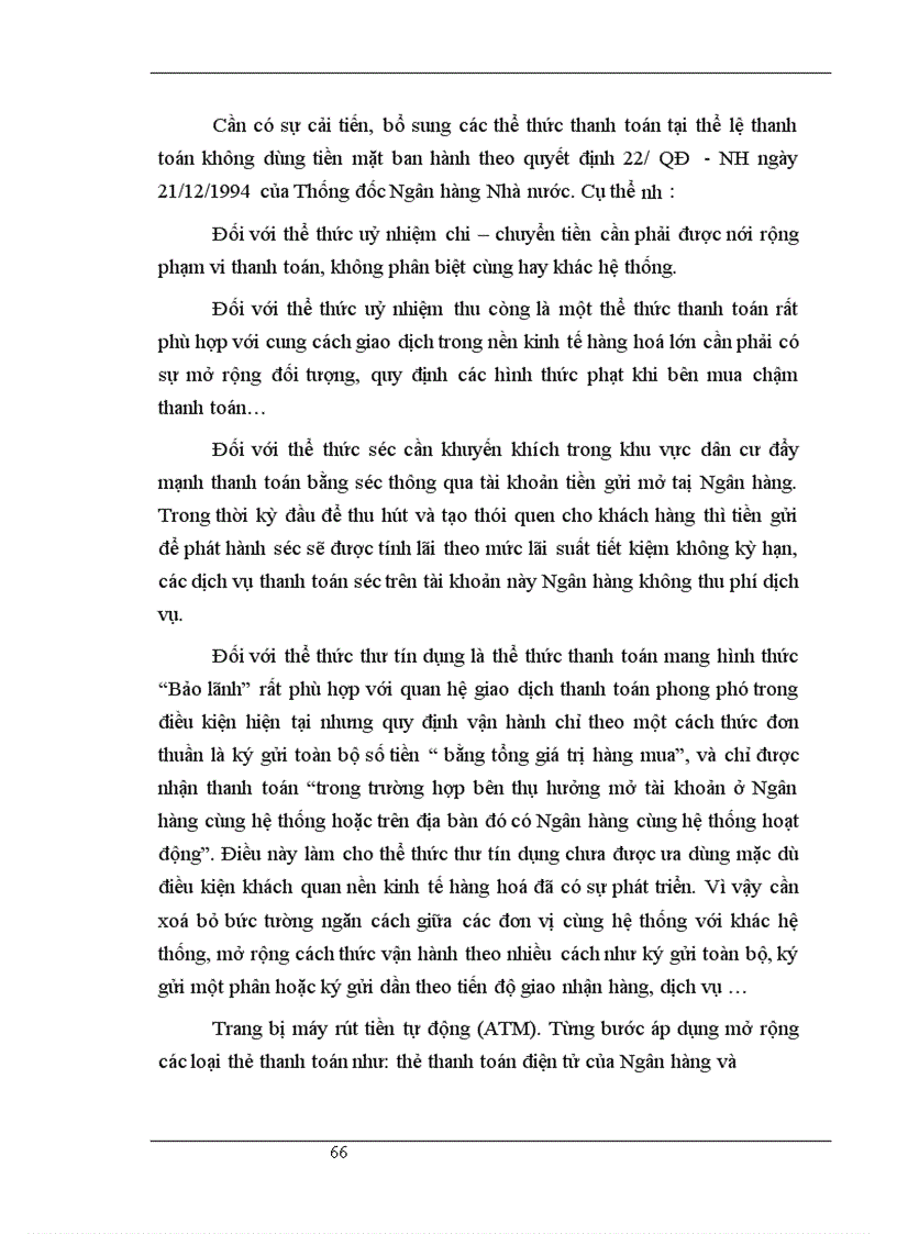 image for page Giải pháp mở rộng và hoàn thiện công tác thanh toán không dùng tiền mặt tại chi nhánh Ngân hàng Công thương Đống Đa 1