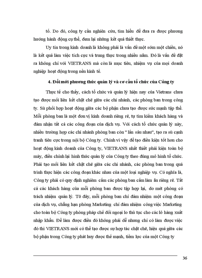 image for page Tình hình hoạt động kinh doanh dịch vụ giao nhận kho vận tại Vietrans